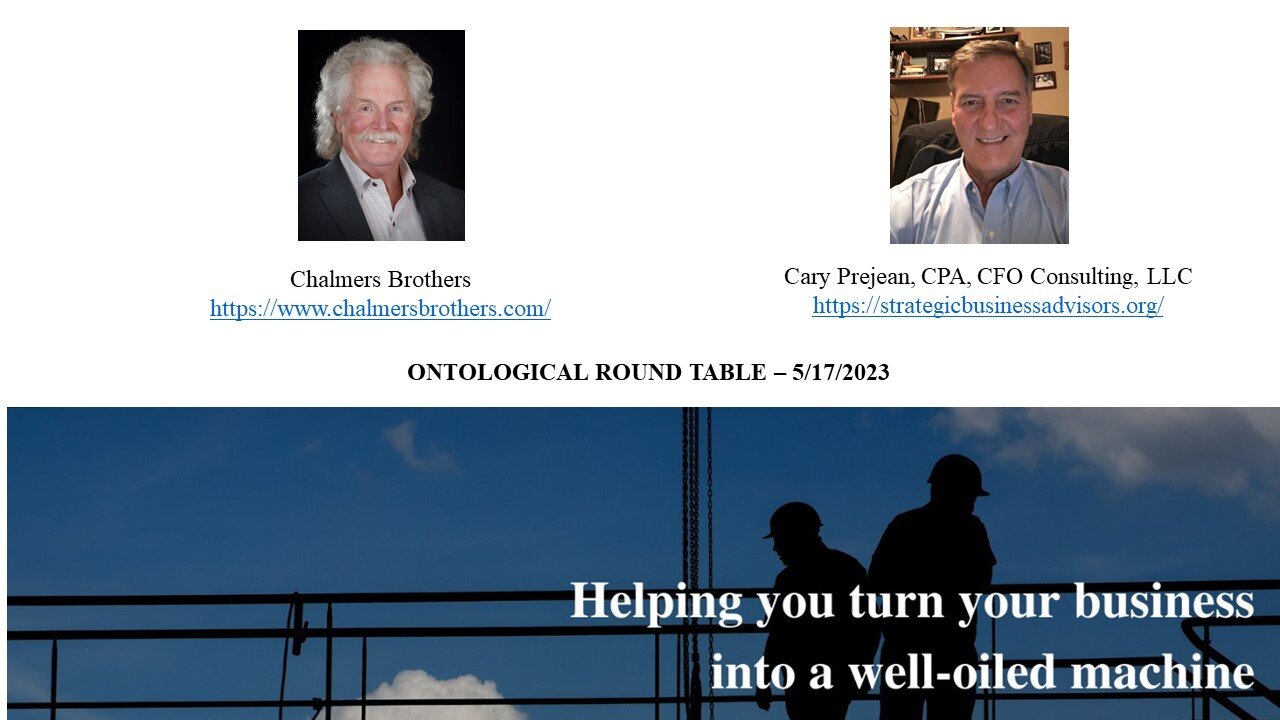 ONTOLOGICAL ROUNDTABLE - CHALMERS BROTHERS AND CARY PREJEAN