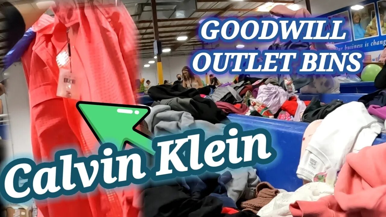 Thrift with me at Goodwill Outlet BINS* Great Items* Calvin Klein, Nike, and more!