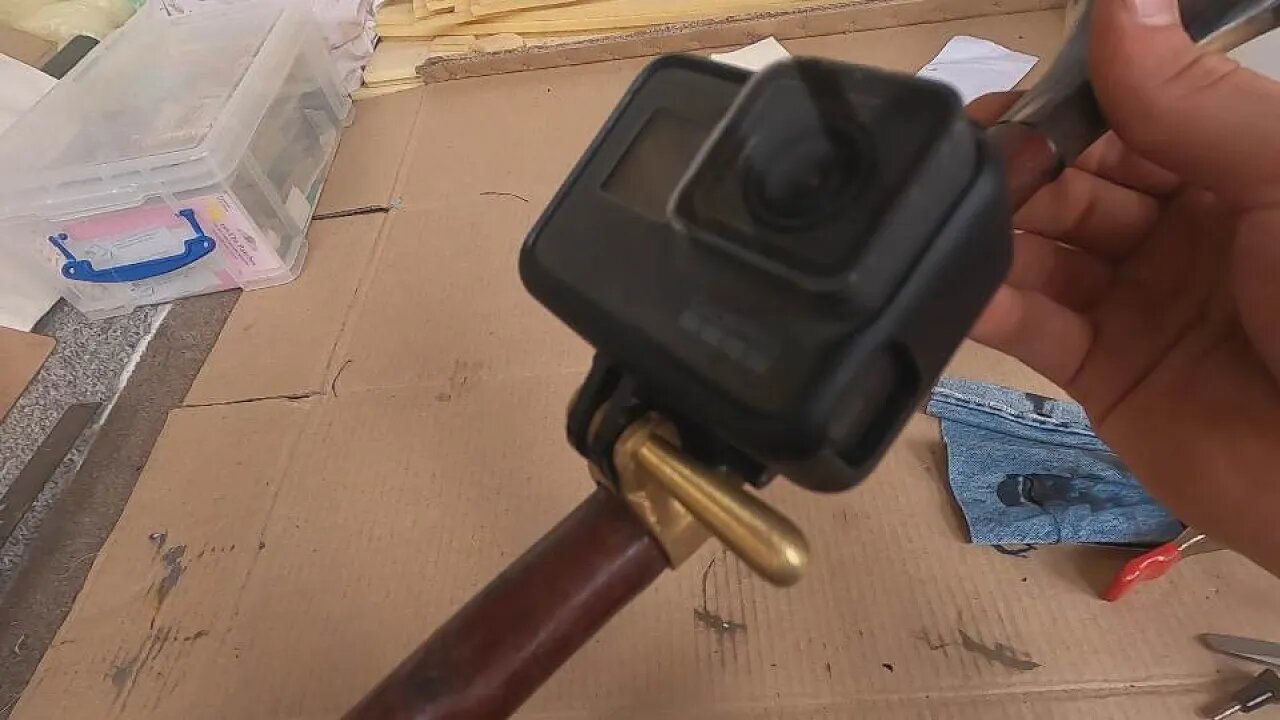 Creating a Brass GoPro Pole Mount for a Walking Stick : Part 2