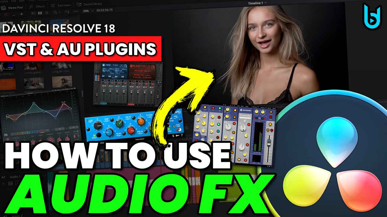 DAVINCI RESOLVE 18 - How to use Audio FX (VST & AU Plugins) EVERYTHING YOU WANT TO KNOW 🔥