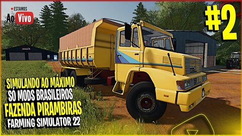 Construção da Ponte de Madeira Simulando ao Máximo Fazenda Pirambeiras FS22 #2