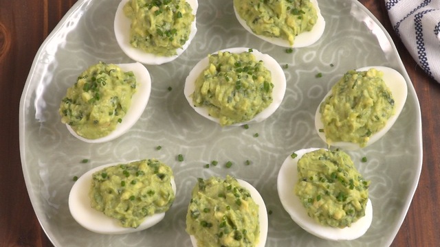 Guacamole Deviled Eggs