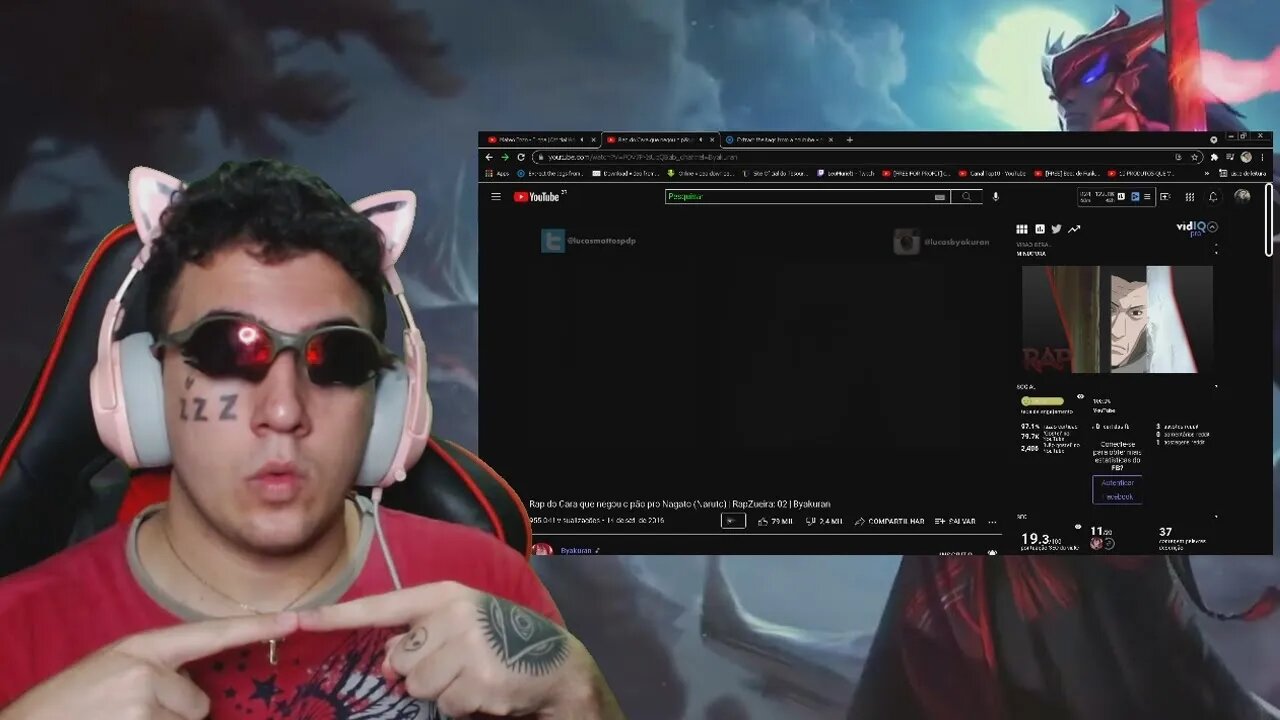 K-POPPER FUNKEIRO REACT Rap do Cara que negou o pão pro Nagato (Naruto) | RapZueira: 02 | Byakuran