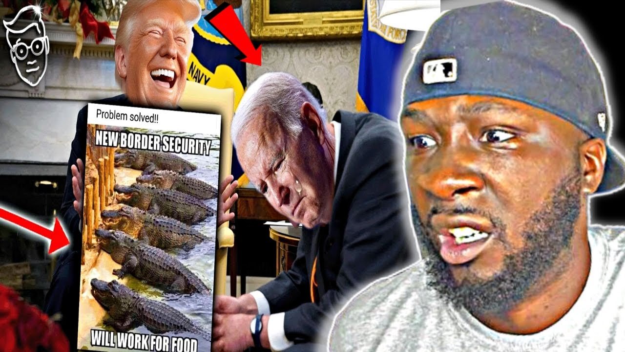 **TRUMP SLAMS MIGRANTS!! TRUMP POSTS EPIC ALLIGATOR BORDER WALL MEME | BREAKS INTERNET | LIBS CRYING