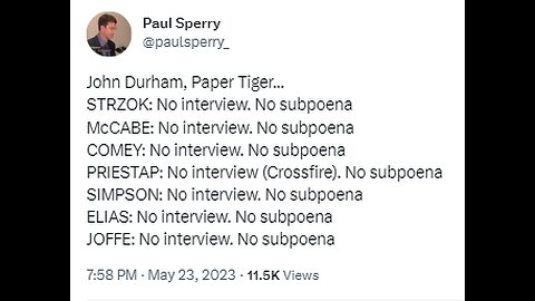 @RepMattGaetz GRILLS John Durham on His “Investigation” Into FBI Corruption & Russia Hoax