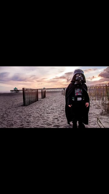 Darth Vader trying to lure Spring Breakers to tha dark side!