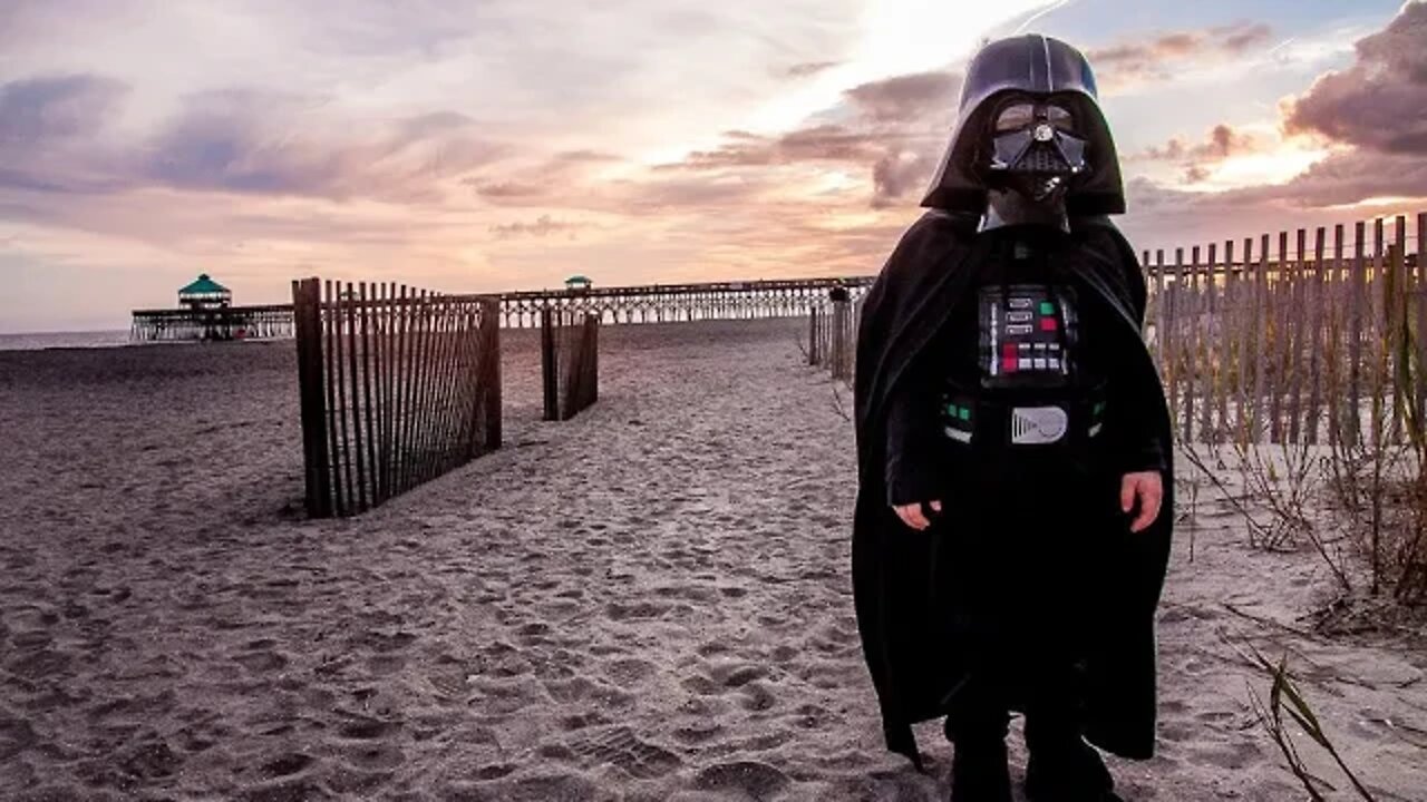 Darth Vader trying to lure Spring Breakers to tha dark side!