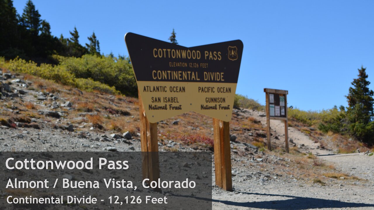 Cottonwood Pass Hike - Colorado - GoPro 4K - Sept 2019