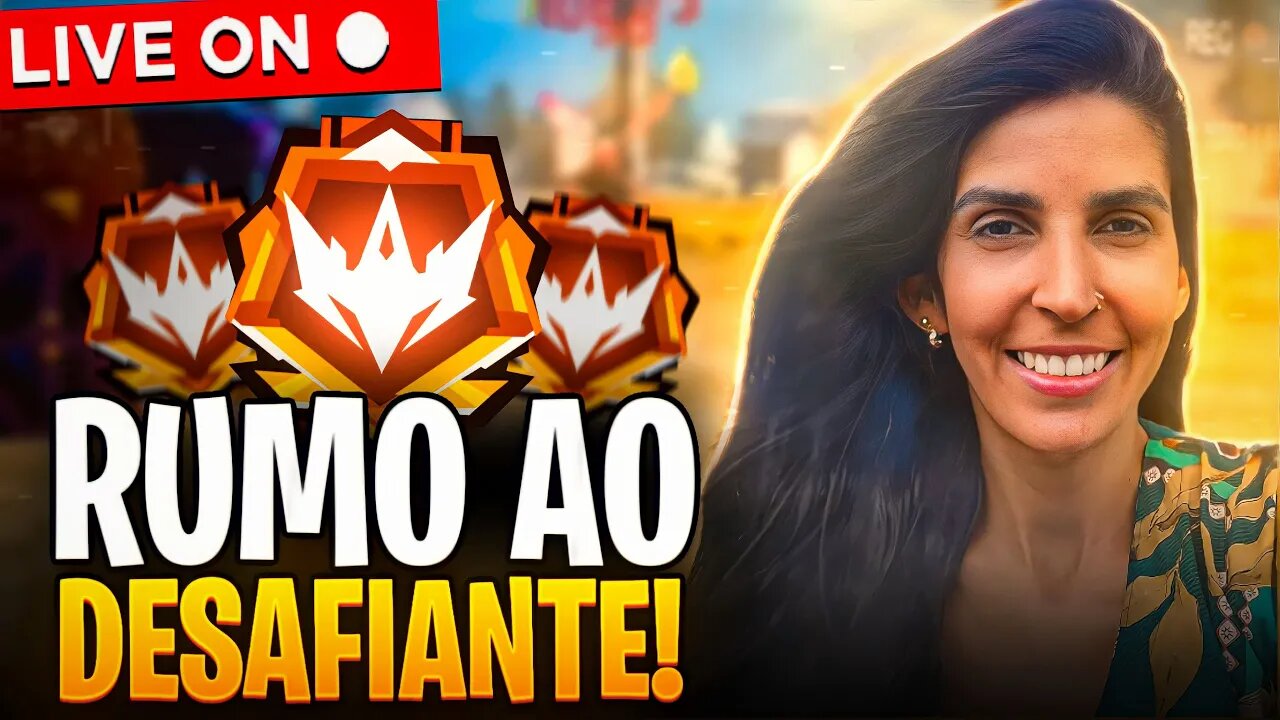 🔥NOVA TEMPORADA COMEÇOU ,JOGANDO COM VOÇÊS,BORA PEGAR DESAFIANTE🔥FREEFIRE AO VIVO