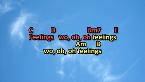 FEELINGS Morris Albert karaoke playback