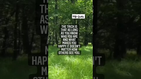 The Trick is that as long... mfrquotes in english