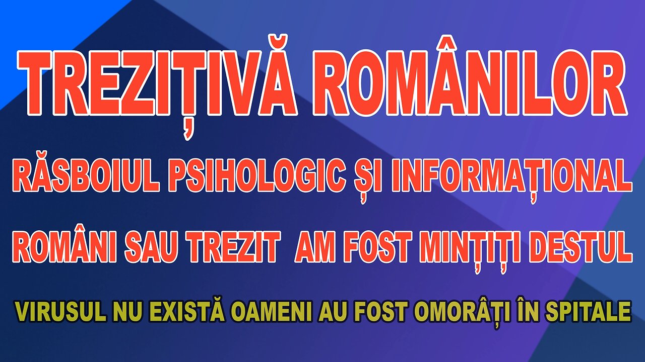 ROMÂNI SAU TREZIT AM FOST MINȚIȚI DESTUL