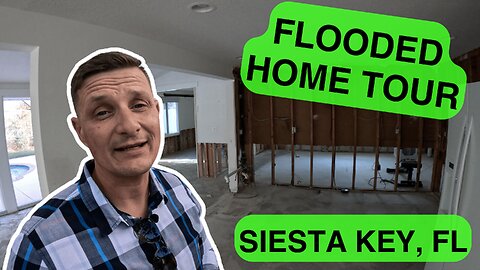 VISITING 3 SIESTA KEY FLOODED HOMES FOR SALE