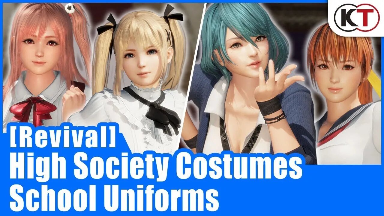 DEAD OR ALIVE 6 - High Society & School Uniforms Costumes「【復刻】スクールコスチューム」、「【復刻】お嬢様の休日コスチューム」プレイ動画