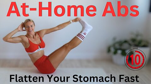 ABS WORKOUT CHALLENGE, Flatten Your Stomach Fast, Daily Exercise For Beginners, At HOME,