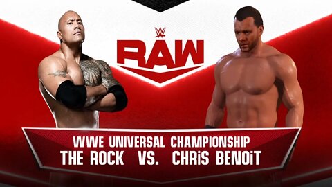 Mens Championship Match Chris Beniot Vs The Rock WWE 2k22