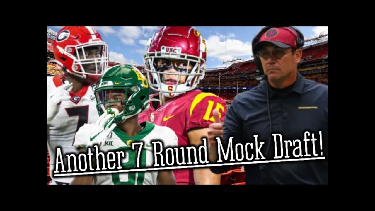 Washington Commanders Full 7 Round Mock Draft # 2! “The Draft Network” Edition