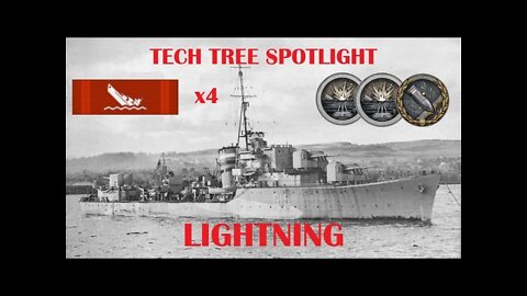 Tech Tree Spotlight: Lightning (World of Warships Legends)