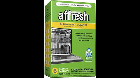 Affresh Dishwasher Cleaner, Helps Remove Limescale and Odor-Causing Residue, 6 Tablets