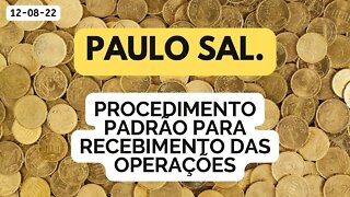 PROCEDIMENTO PADRÃO PARA RECEBIMENTO DAS OPERAÇÕES