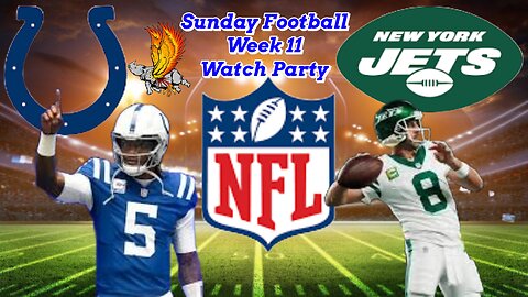 Indianapolis Colts Vs N.Y Jets: NFL Sunday Football Week 11 Watch Party and Play by Play