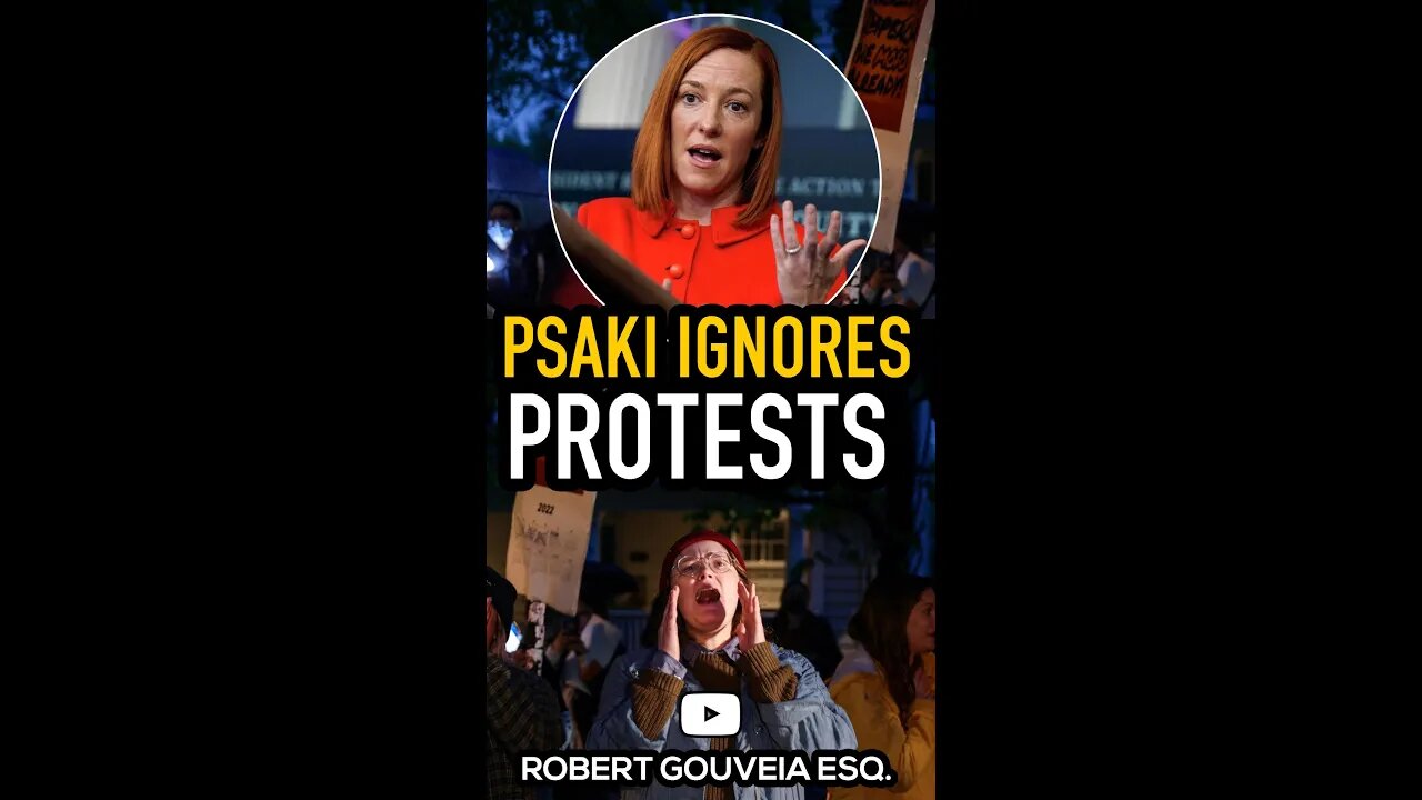 #Psaki Ignores Illegal #SCOTUS #Protests #shorts