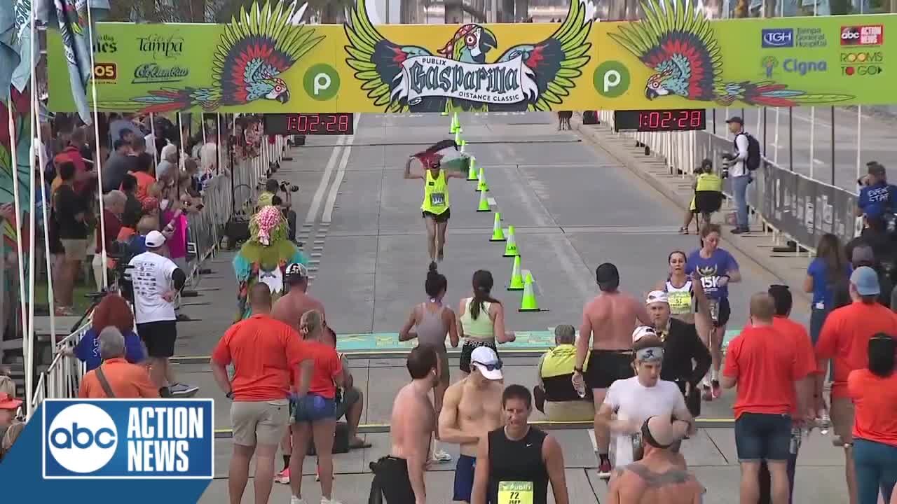 1:00 to 1:05 Saturday | Publix Gasparilla Distance Classic Finish Line