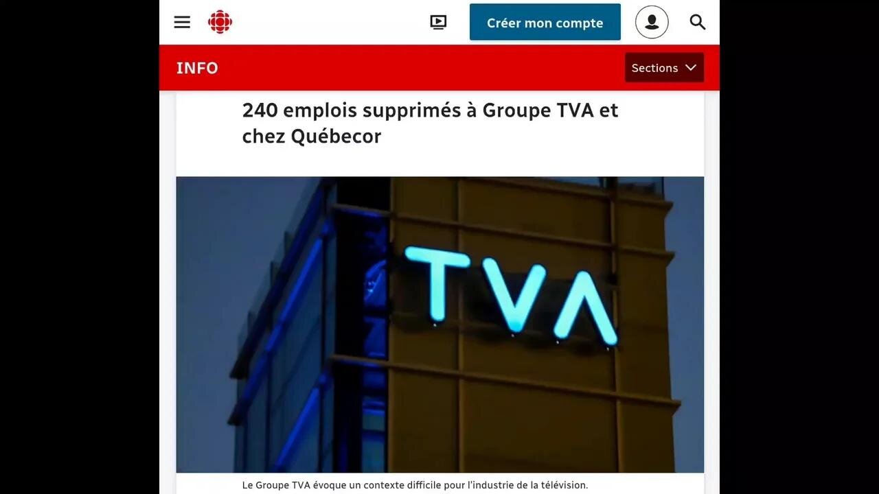 Hommage aux journalistes TVA mises à pied