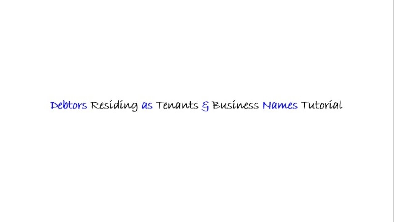Mobile - Debtors Who Reside as Tenants & Businesses - English