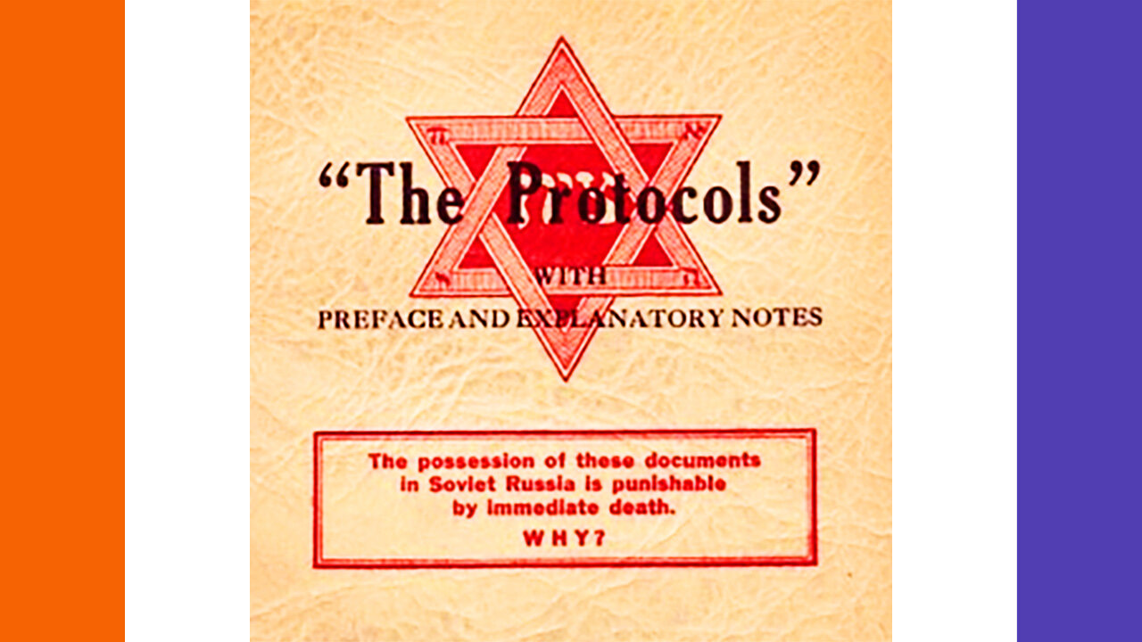 🔴LIVE: The Protocols of The Learned Elders of Zion 🟠⚪🟣