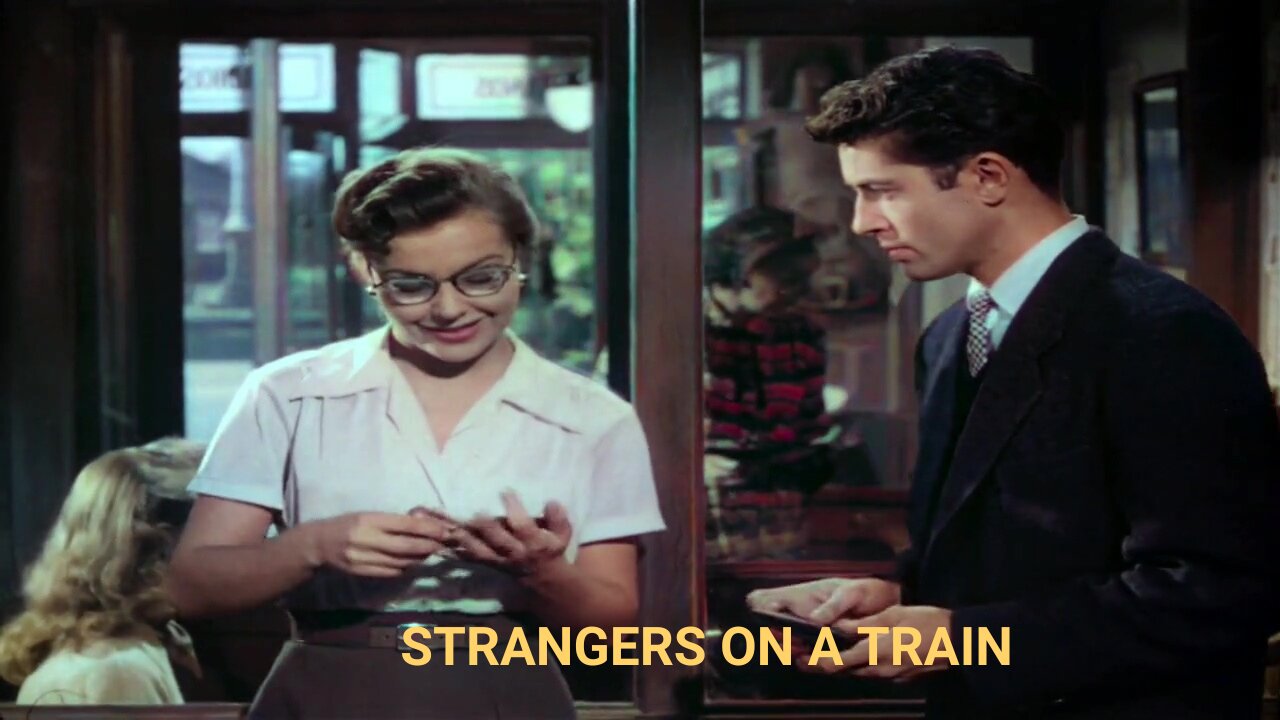 Strangers on a Train Colorized