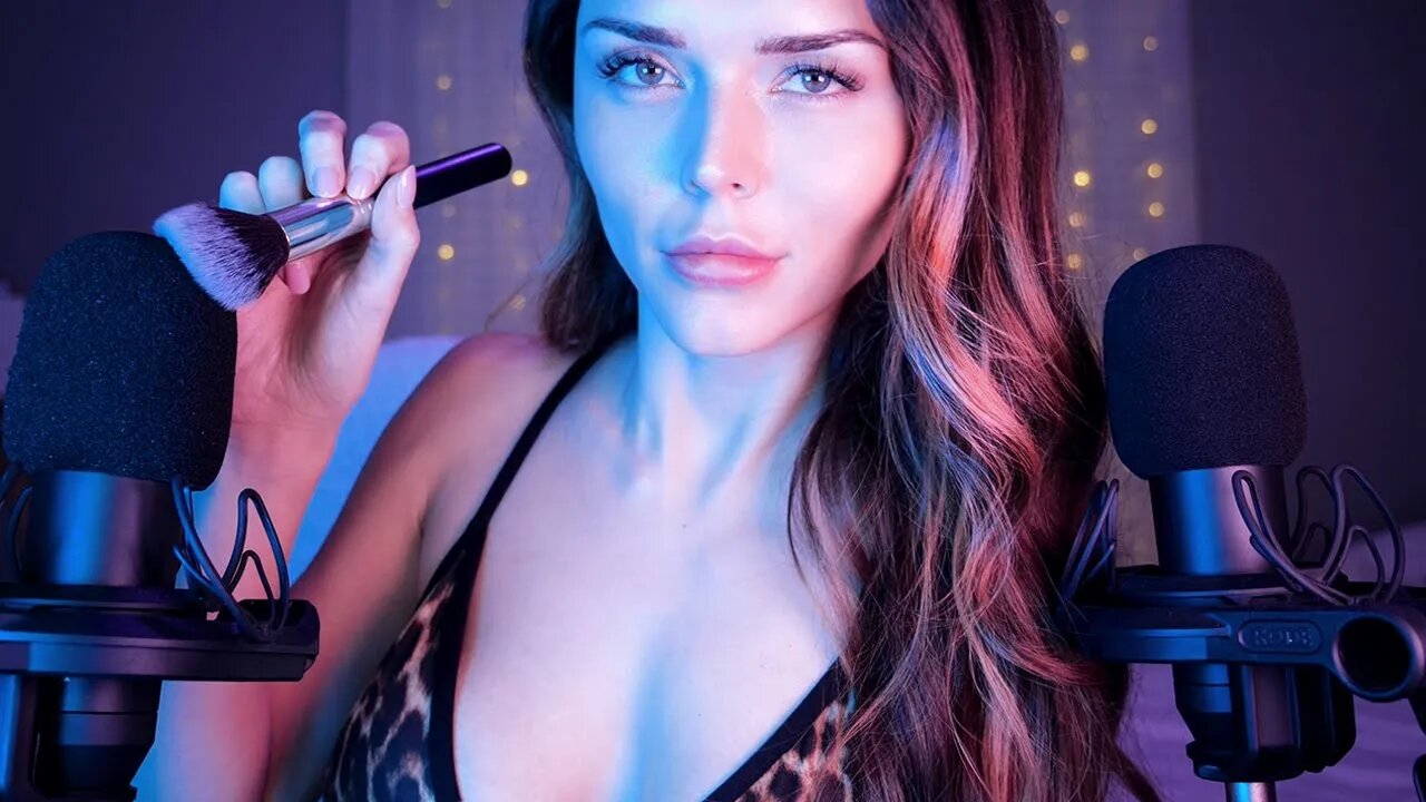 ASMR | Mic Brushing and Soothing Whispers + Trigger Words