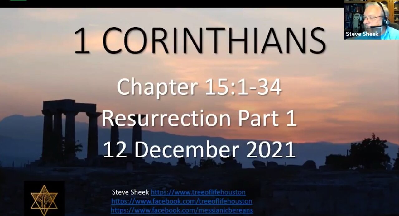 1 Cor 15 part one Resurection