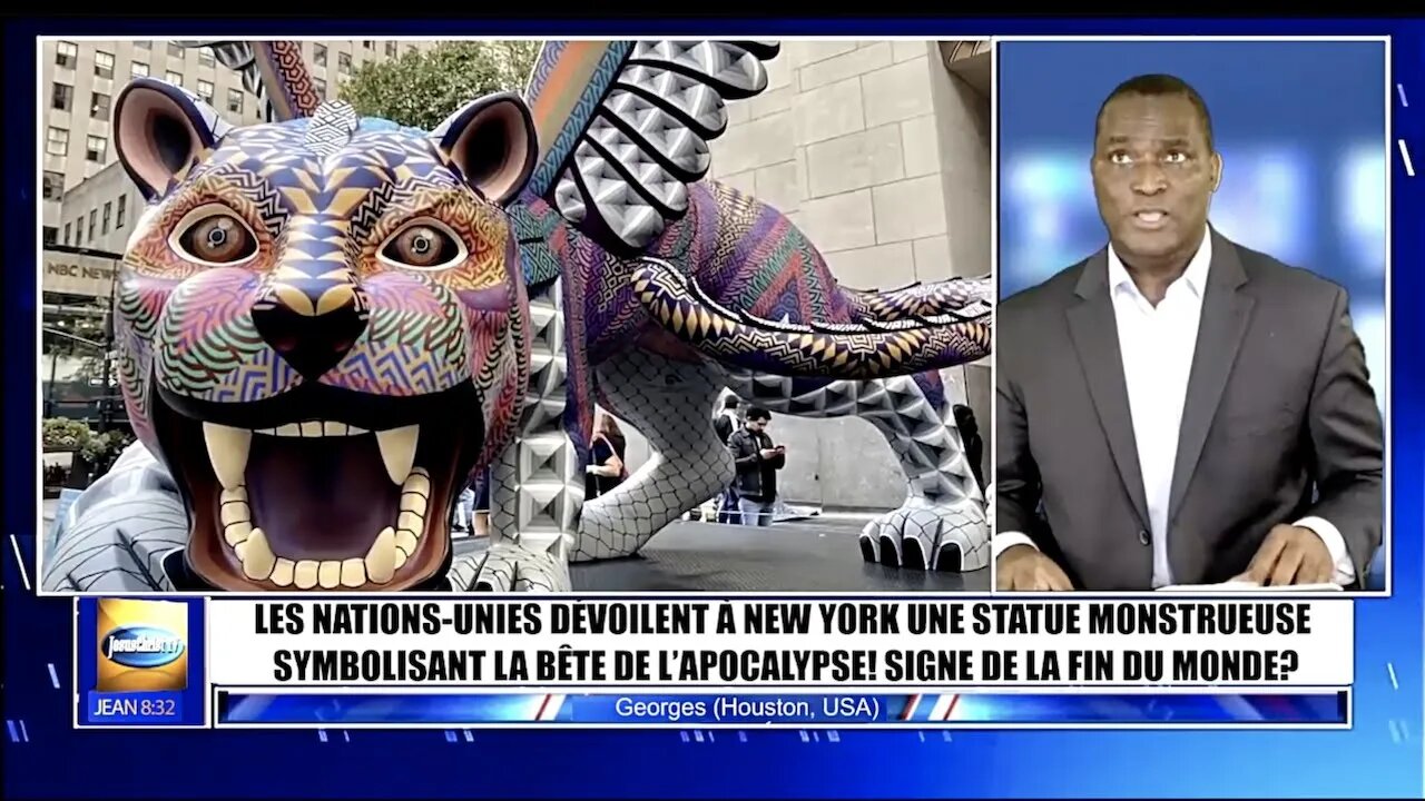 LES NATIONS UNIES DÉVOILENT À NEW YORK UNE STATUE MONSTRUEUSE SYMBOLISANT LA BÊTE DE L’APOCALYPSE