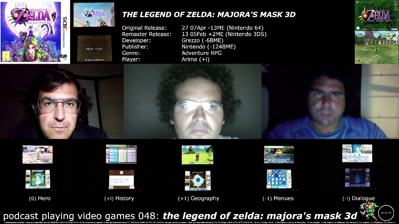 podcast playing video games 048: the legend of zelda: majora's mask 3d