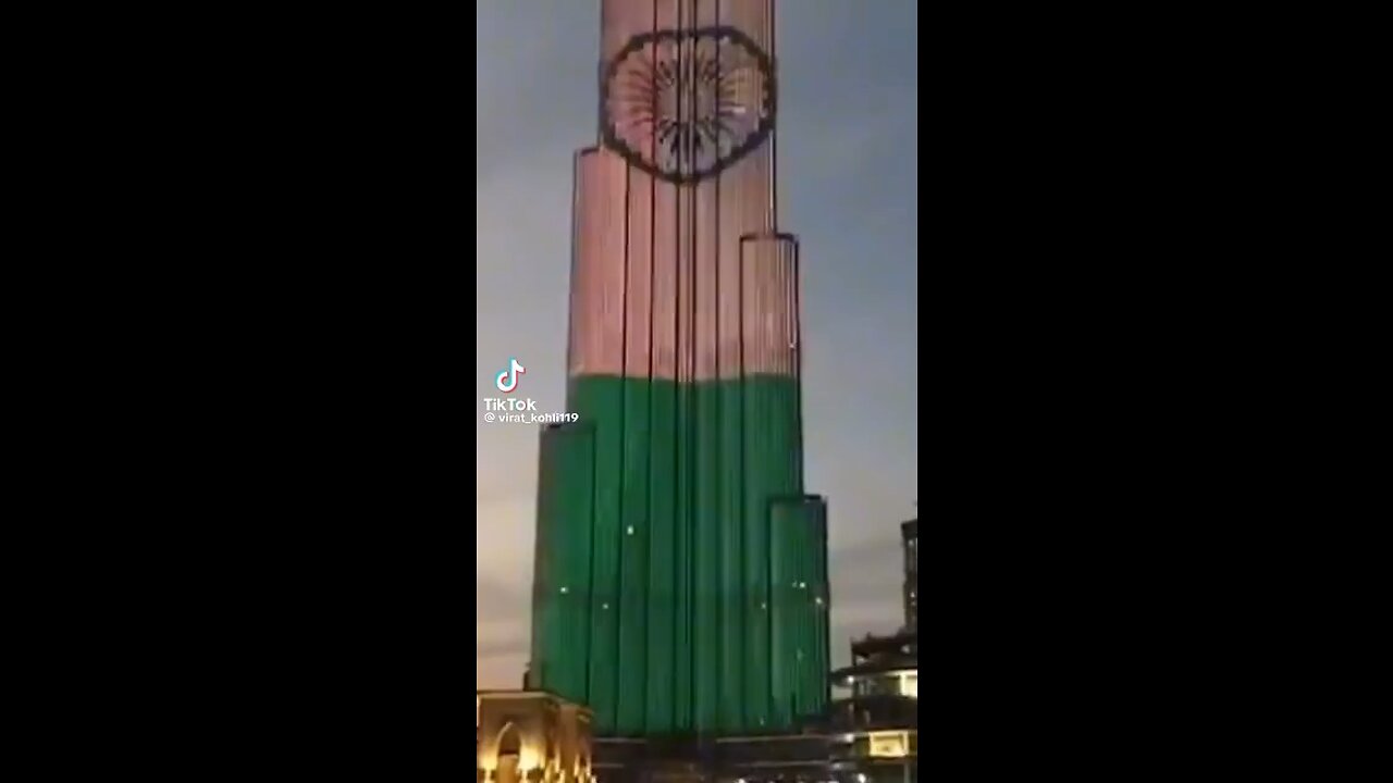 Burj khalifa Indian Flag #jai #hind