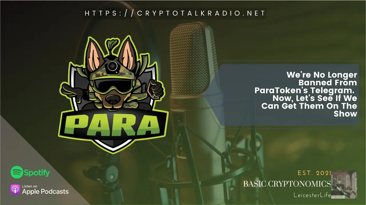 Leicester Is No Longer Banned From ParaToken's Telescam (gram). Now, Let's Try To Get Them On.