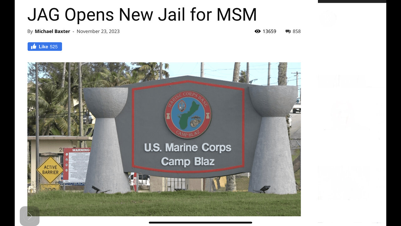 JAG Opens New Jail for MSM (Related info and links in description)