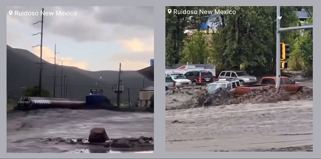 📌 Ruidoso New Mexico | A Life threatening flash flood emergency has been declared