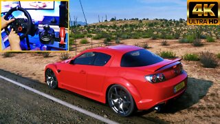 Forza Horizon 5 Steering Wheel G29 Gameplay - Mazda Rx-8 R3 2011