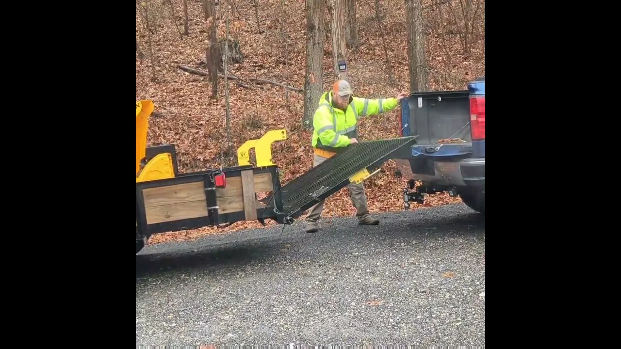 When You Don't Have Ramps, But You Have a Trailer With a Ramp #shorts