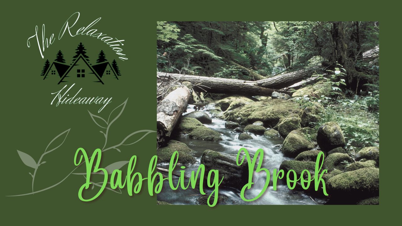 BABBLING BROOK sleep sound, Relax & Sleep Fast Tonight, White Noise Sound | 8 Hours