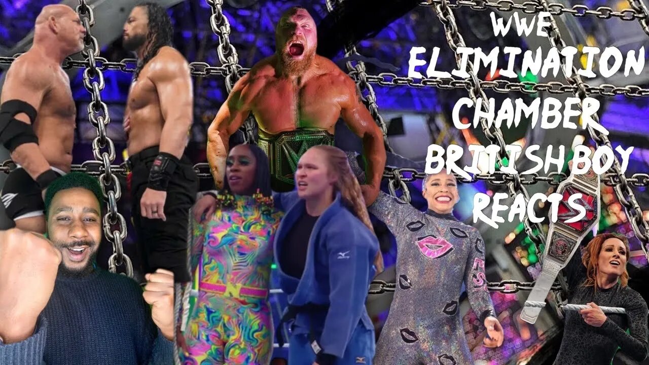 British Boy Reacts WWE Elimination Chamber 2022 | Brock Lesnar Wins Chambers Match!