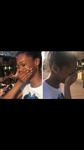 Woman gets super emotional about first time visit to Disney World