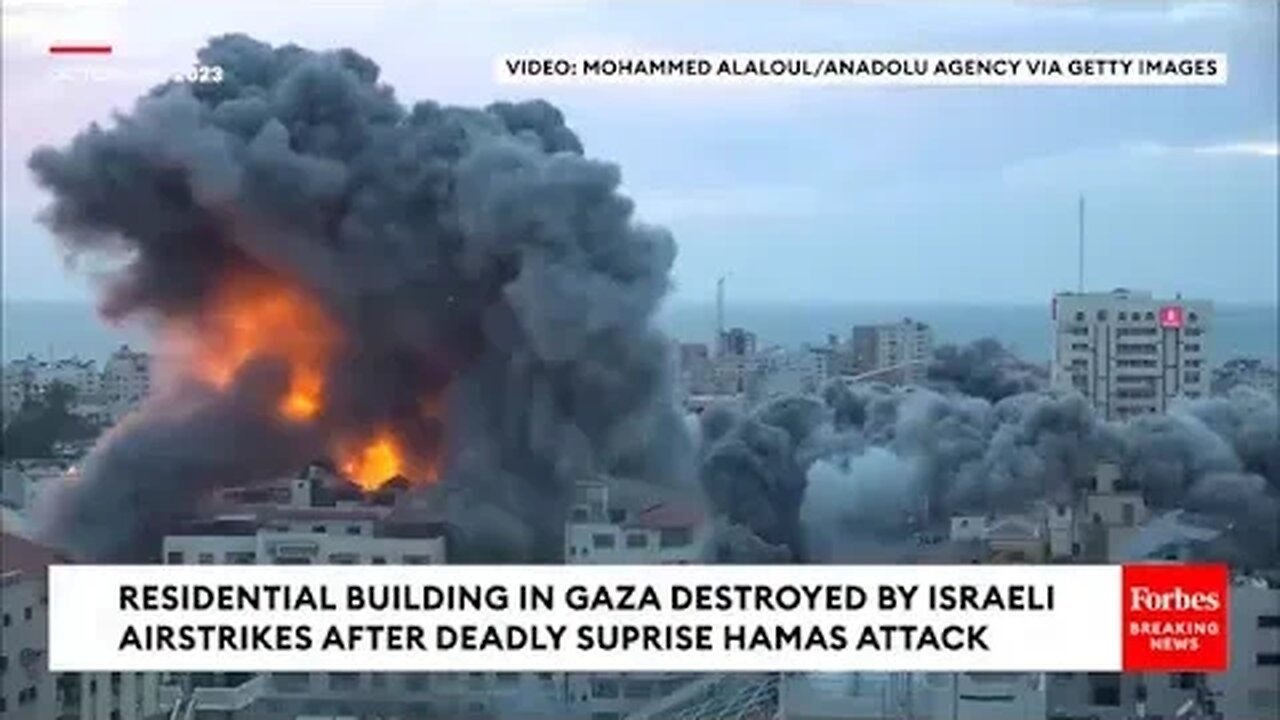 Residential Building In Gaza Strip Collapses After Israeli Strike In Response