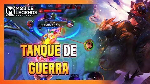O BONECO QUE MAIS TANKA E DA DANO NO JOGO | BARATS GAMEPLAY | MLBB