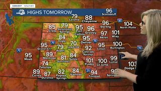Hot weather returns tomorrow for metro
