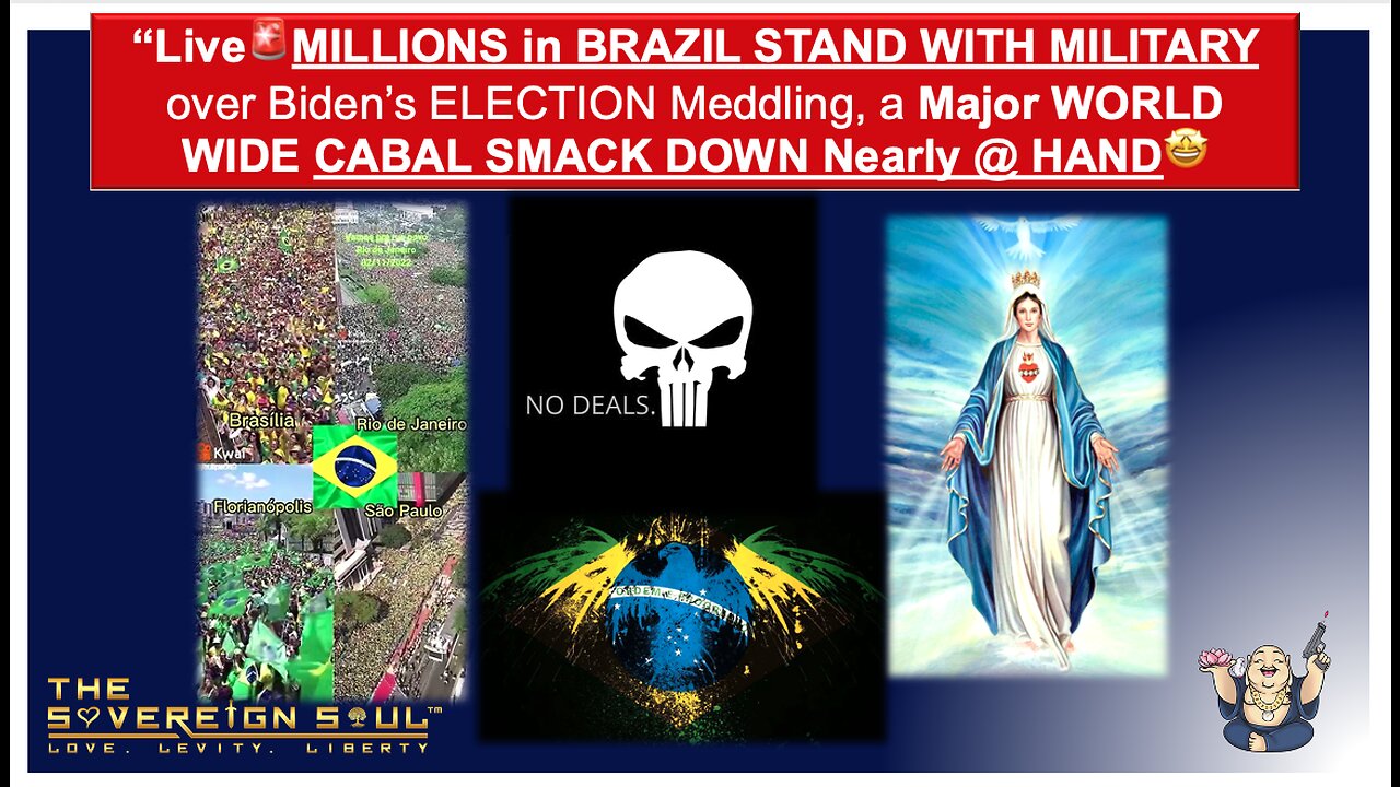 Live🚨MILLIONS in BRAZIL STAND WITH MILITARY over Biden’s ELECTION Meddling, CABAL SMACK DOWN Coming🤩