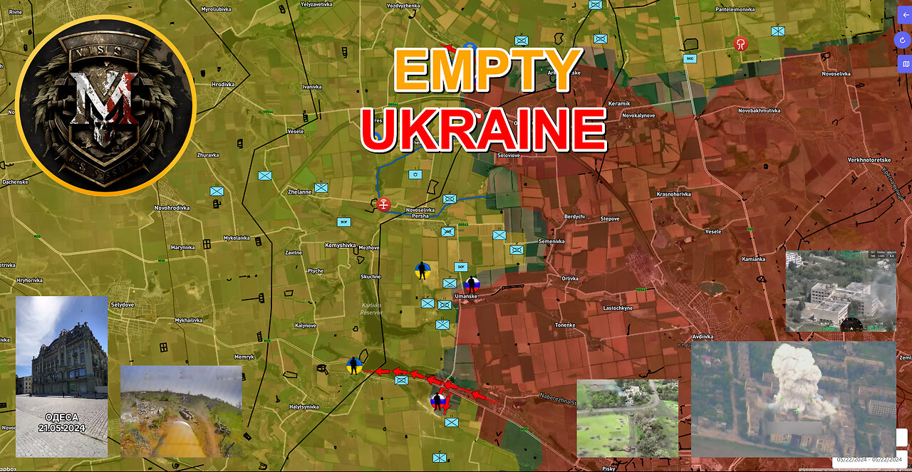 Empty Streets Of Ukraine | Klishchiivka Has Fallen. Military Summary And Analysis For 2024.05.22