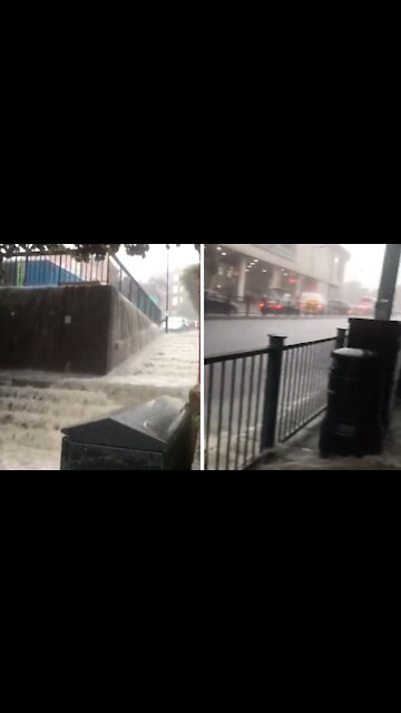 Heavy rain in London leads to intense flash floods